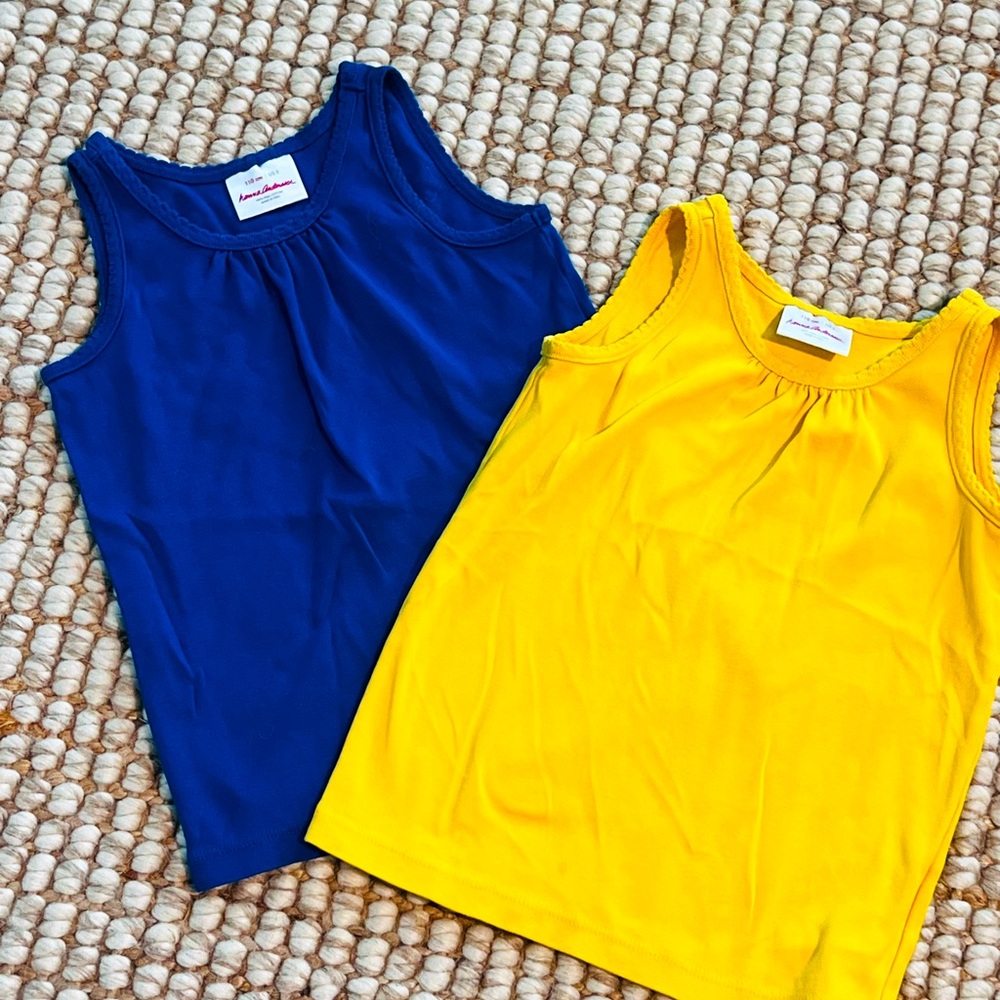 Hanna Anderson size 110 tank set knit